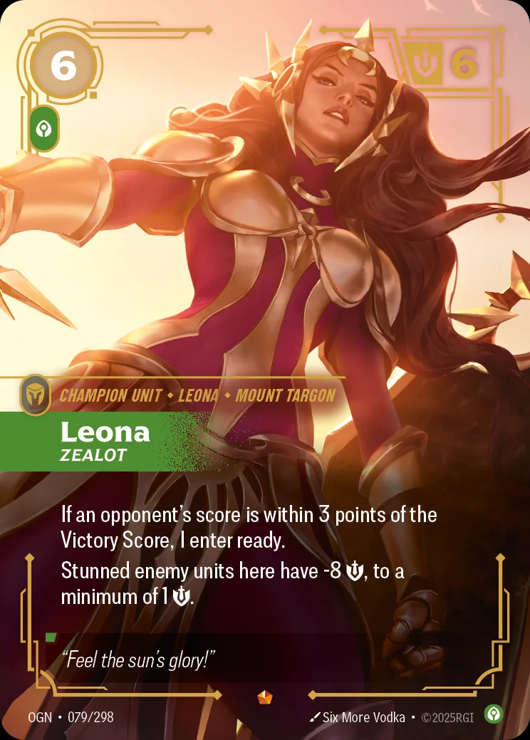 Leona, Zealot