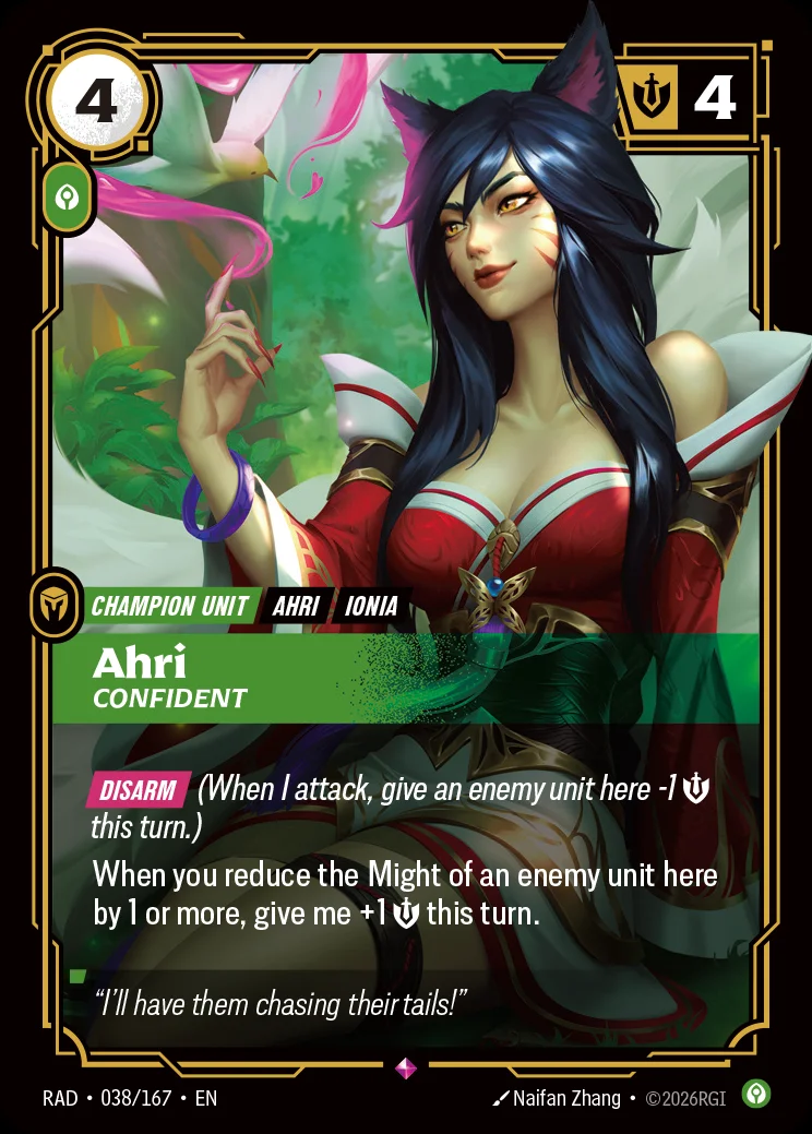 Ahri, Confident