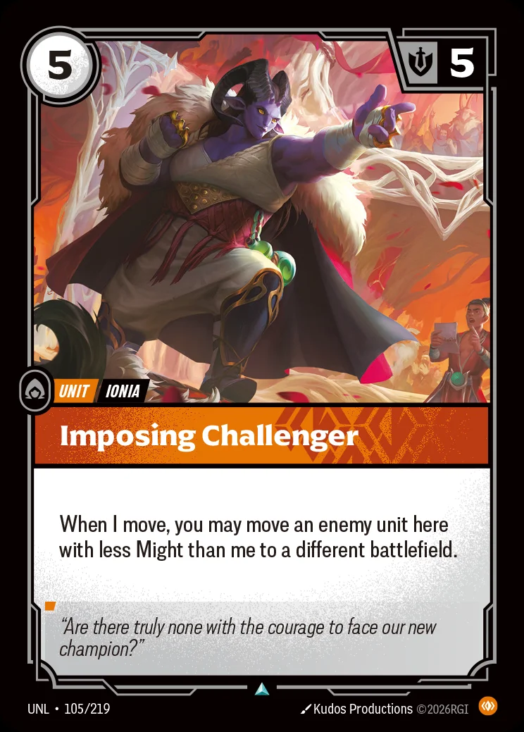 Imposing Challenger