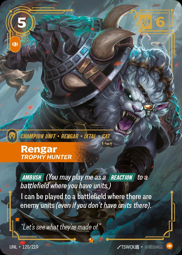 Rengar, Trophy Hunter