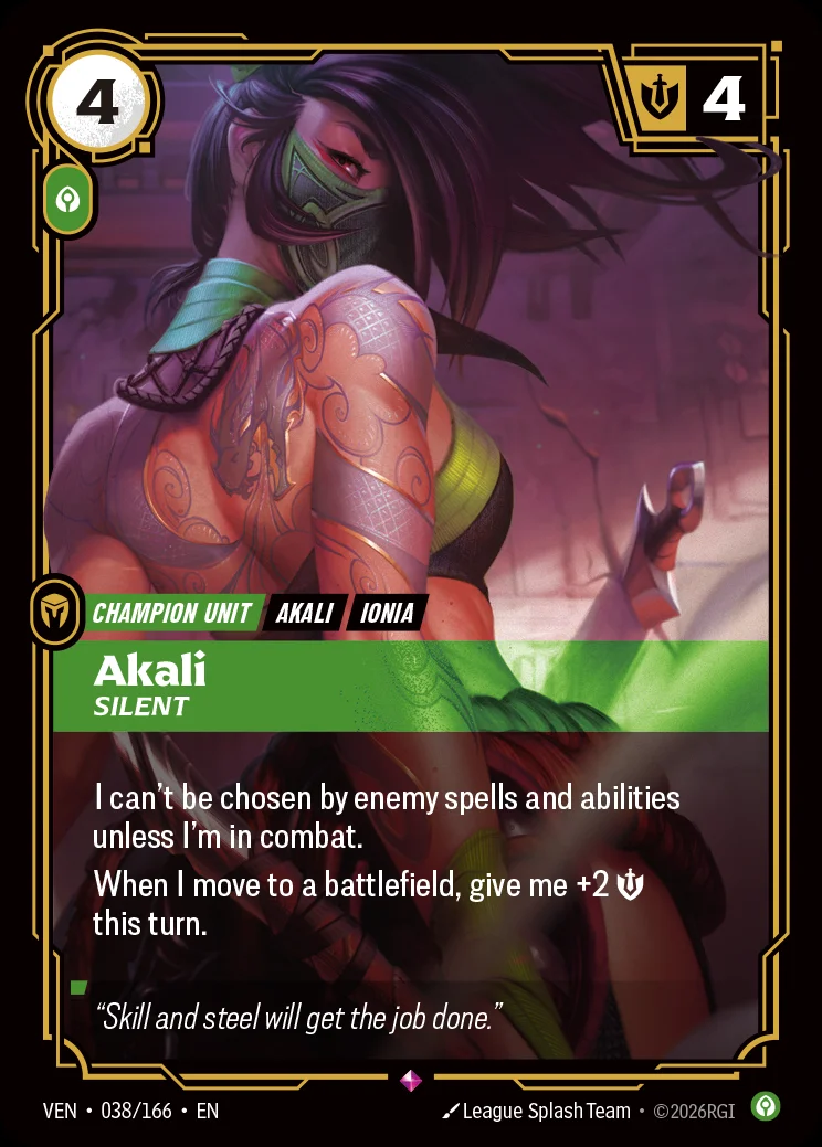 Akali, Silent