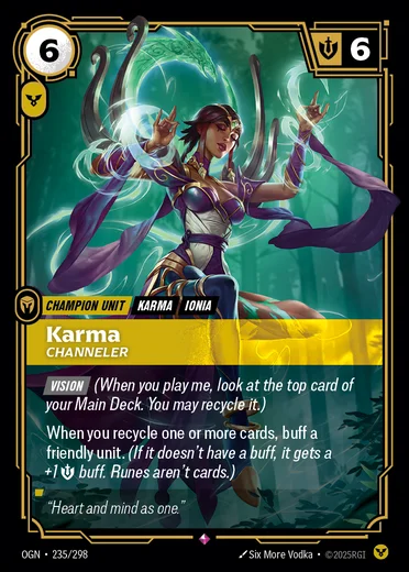 Karma, Channeler