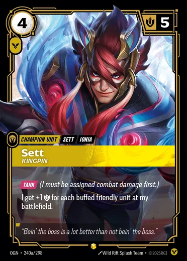 Sett, Kingpin