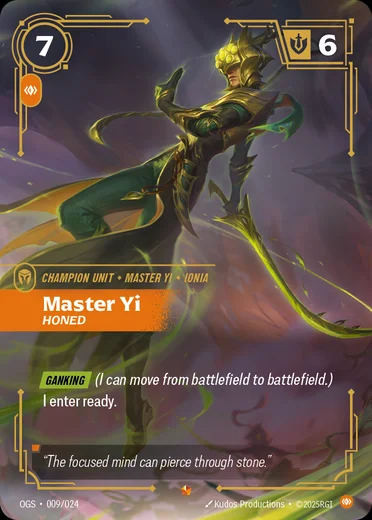 Master Yi, Honed