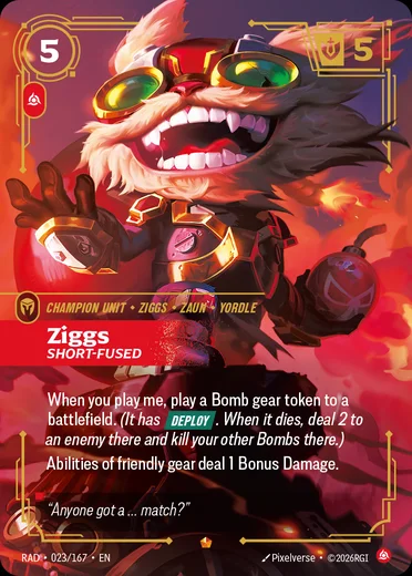 Ziggs, Short-Fused