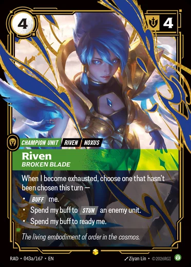 Riven, Broken Blade