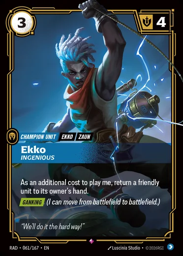 Ekko, Ingenious