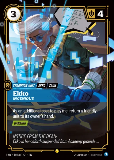 Ekko, Ingenious