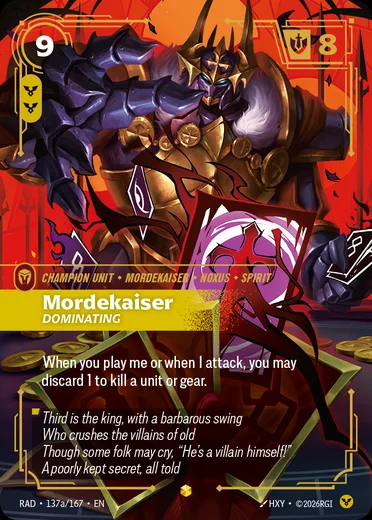 Mordekaiser, Dominating