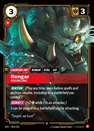 Rengar, Pouncing