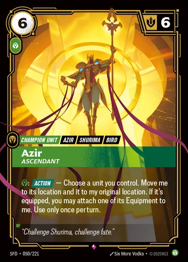 Azir, Ascendant