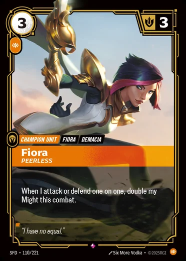 Fiora, Peerless
