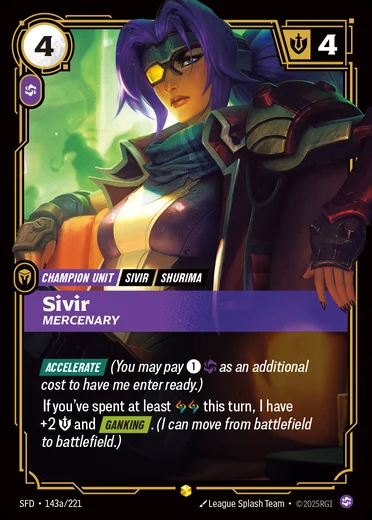 Sivir, Mercenary