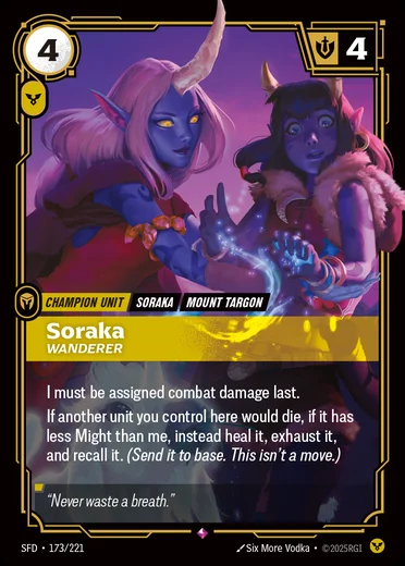 Soraka, Wanderer