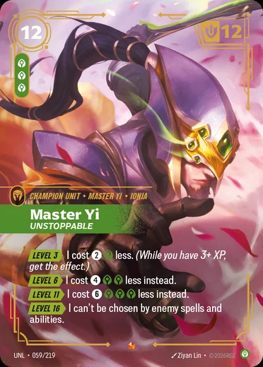 Master Yi, Unstoppable