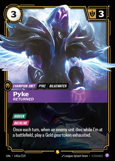Pyke, Returned