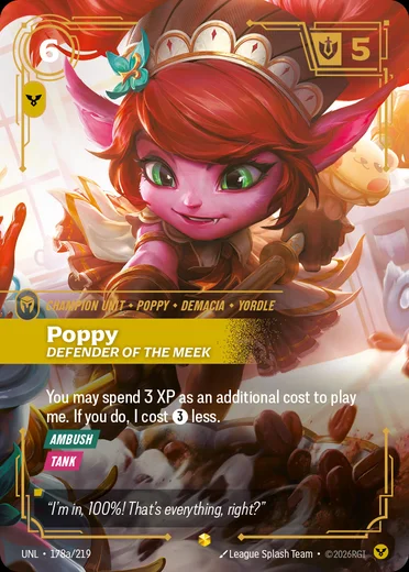 Poppy, Defender of the Meek