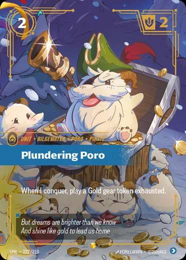Plundering Poro