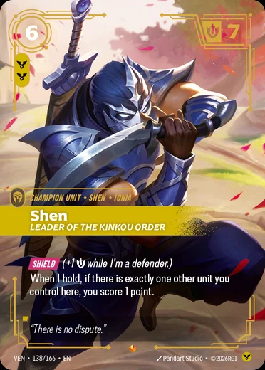 Shen, Leader of the Kinkou Order
